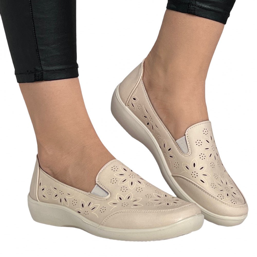 Pantofi Casual Gisen Bej - BristoGool