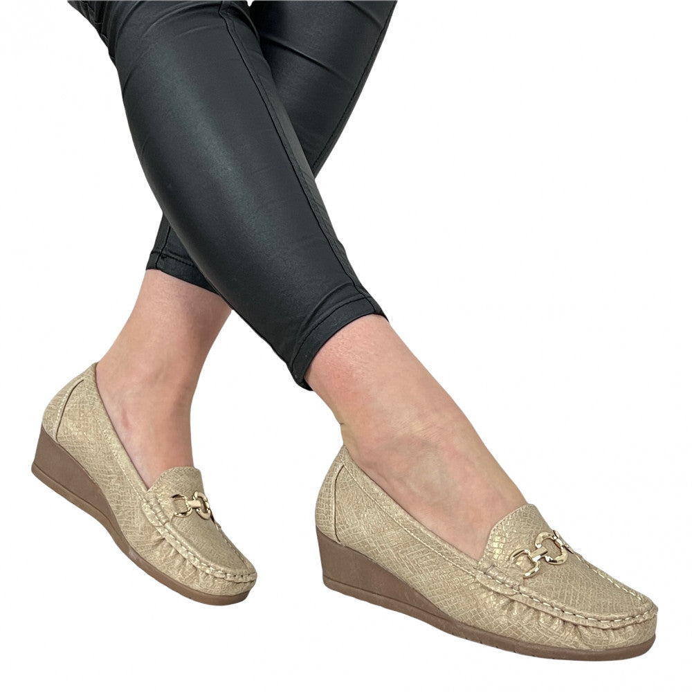 Pantofi Casual Leda Bej