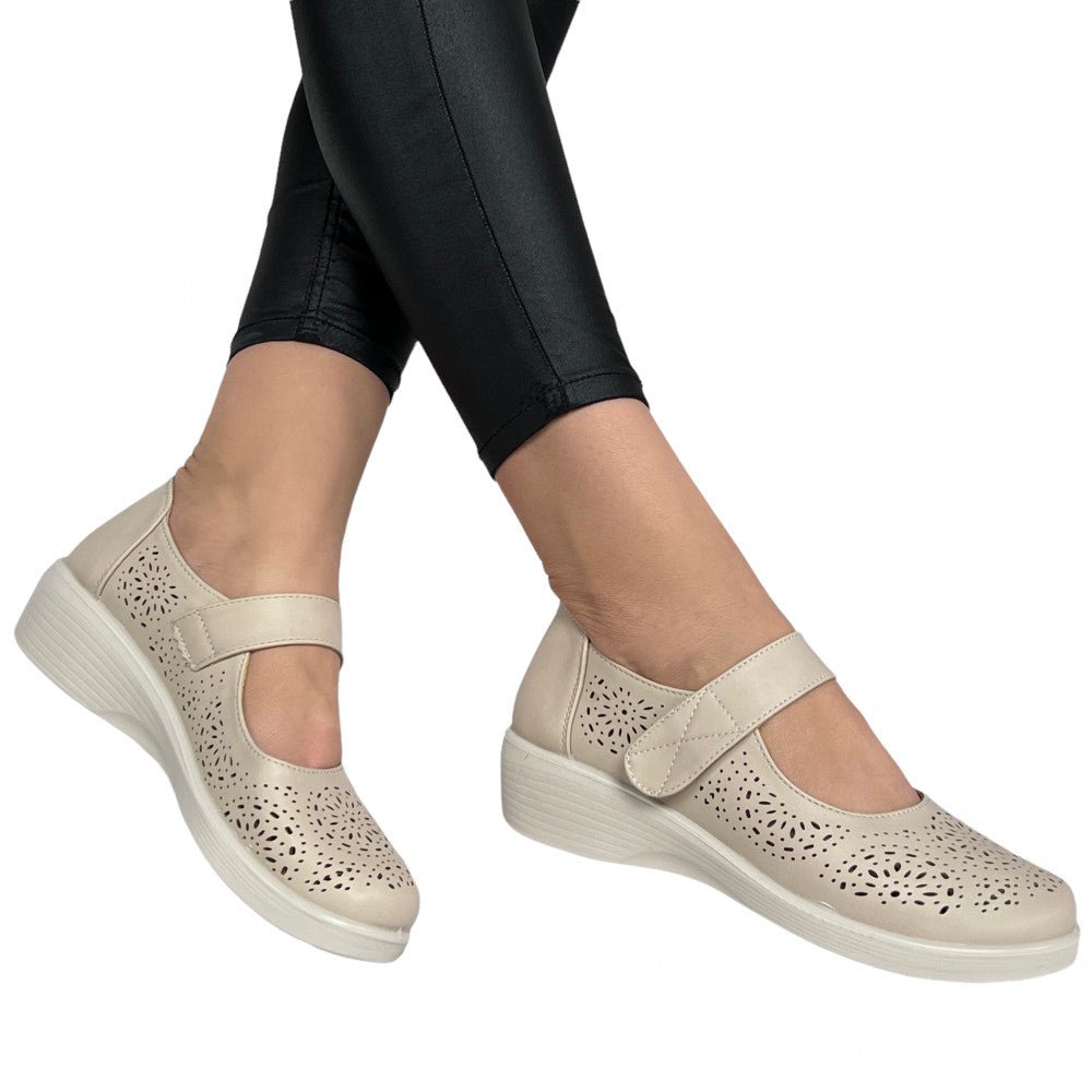 Pantofi Casual Peja Bej - BristoGool