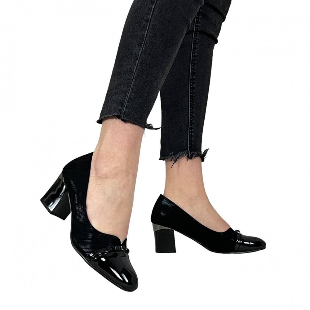Pantofi Cu Toc Belinda 5 Negru