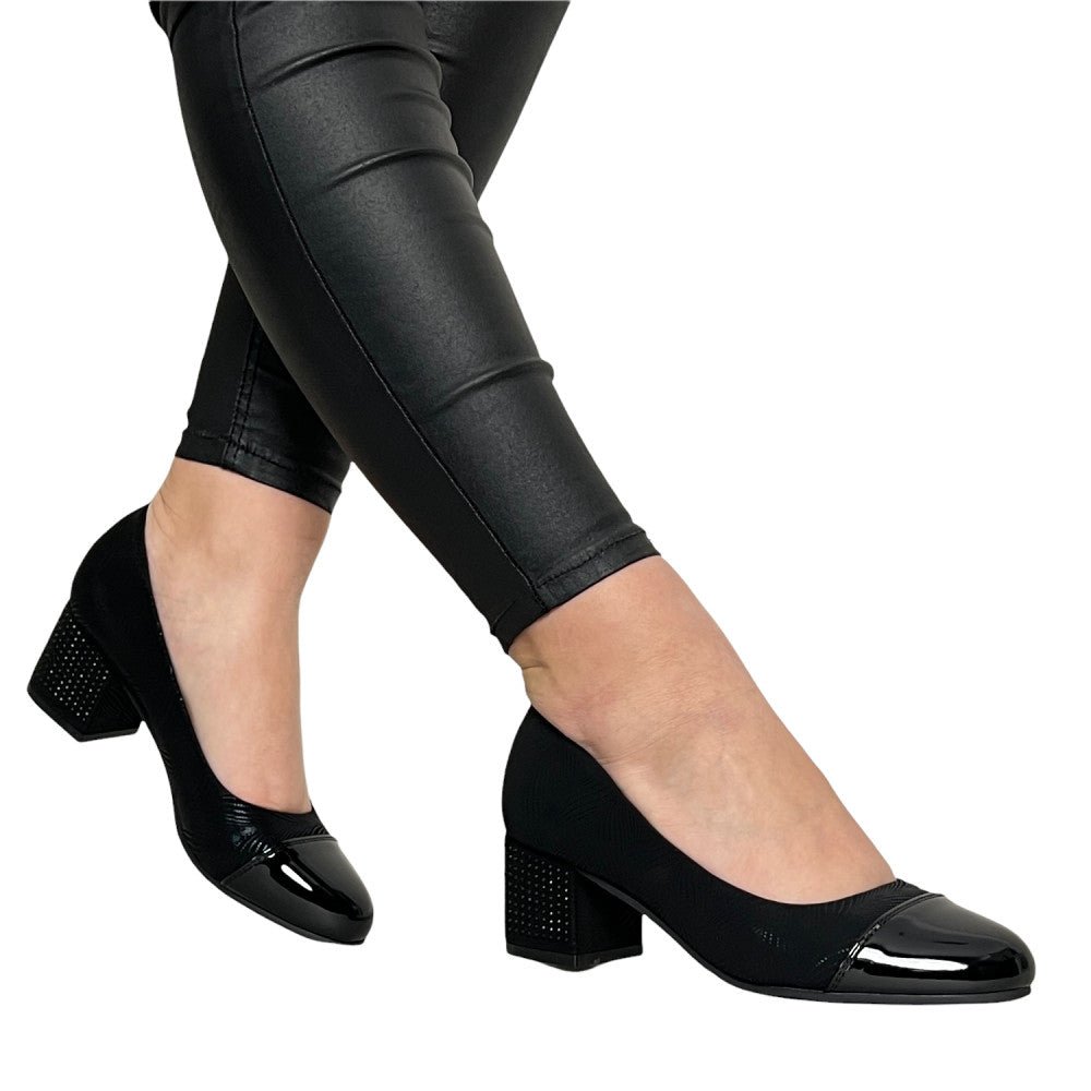 Pantofi Cu Toc Nadisa 2 Negru - BristoGool