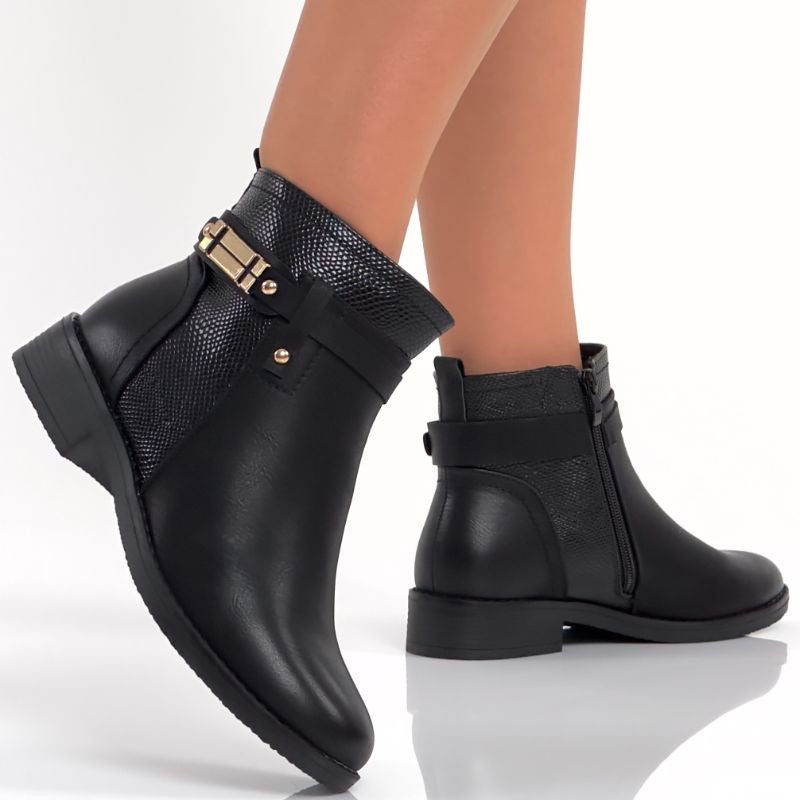 Ghete Imblanite Elina 2 Negru