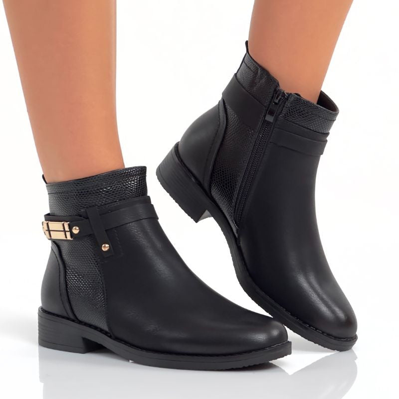 Ghete Imblanite Elina 2 Negru