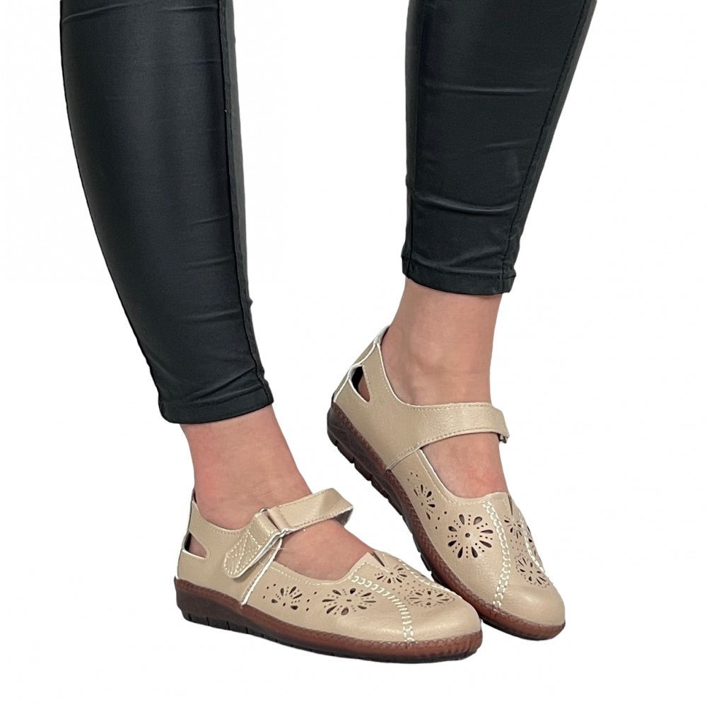 Pantofi Casual Amerina Bej - BristoGool