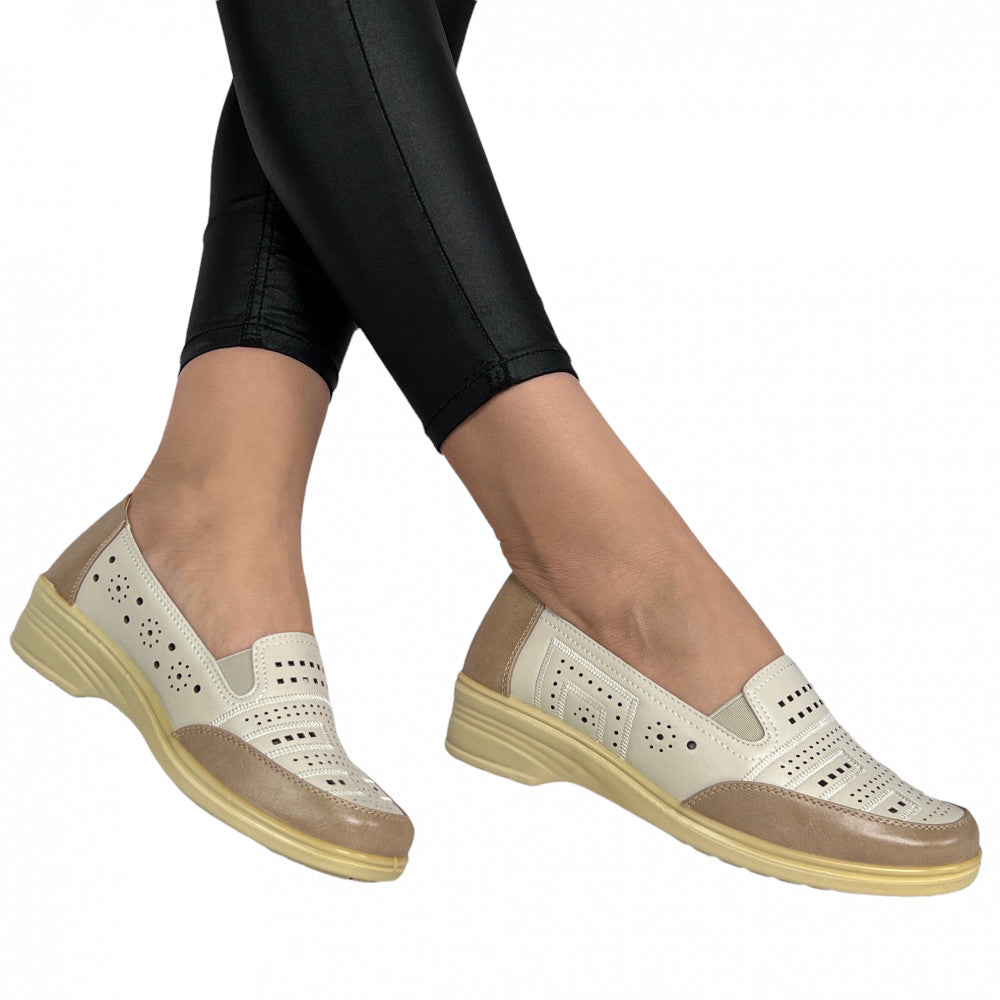 Pantofi Casual Amfora Bej