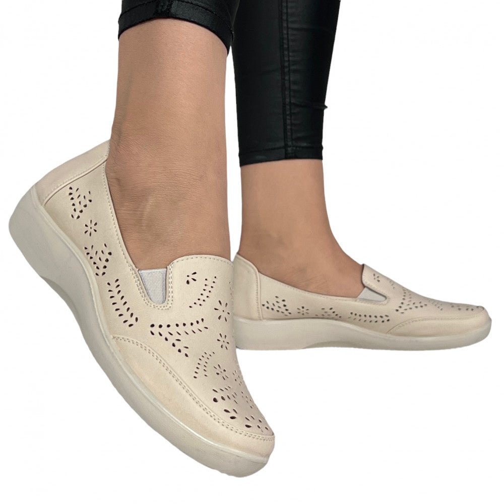 Pantofi Casual Capri Bej - BristoGool