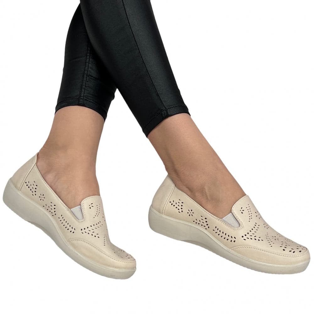 Pantofi Casual Capri Bej - BristoGool