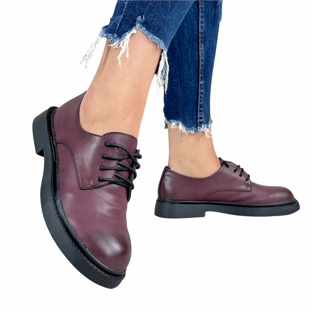 Pantofi Casual Davos Burgundy