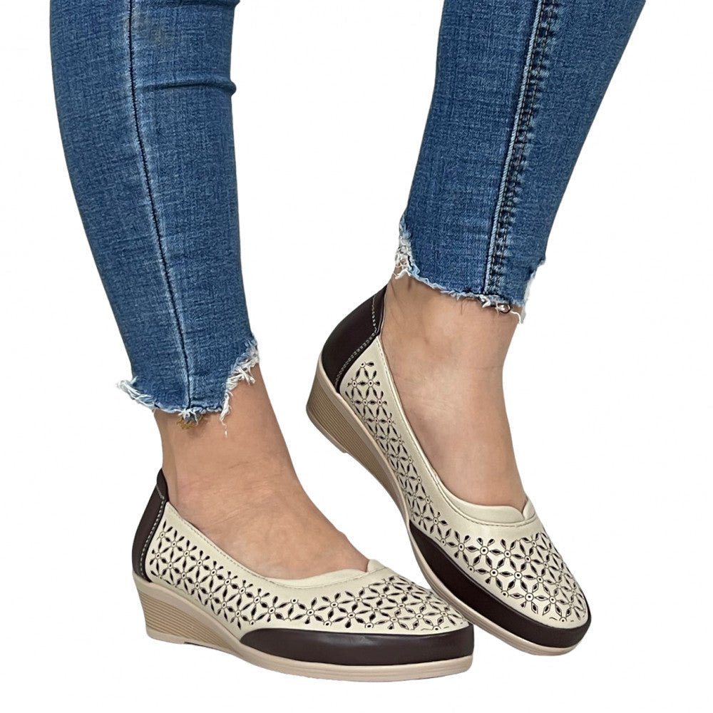 Pantofi Casual Debera Bej - Maro - BristoGool