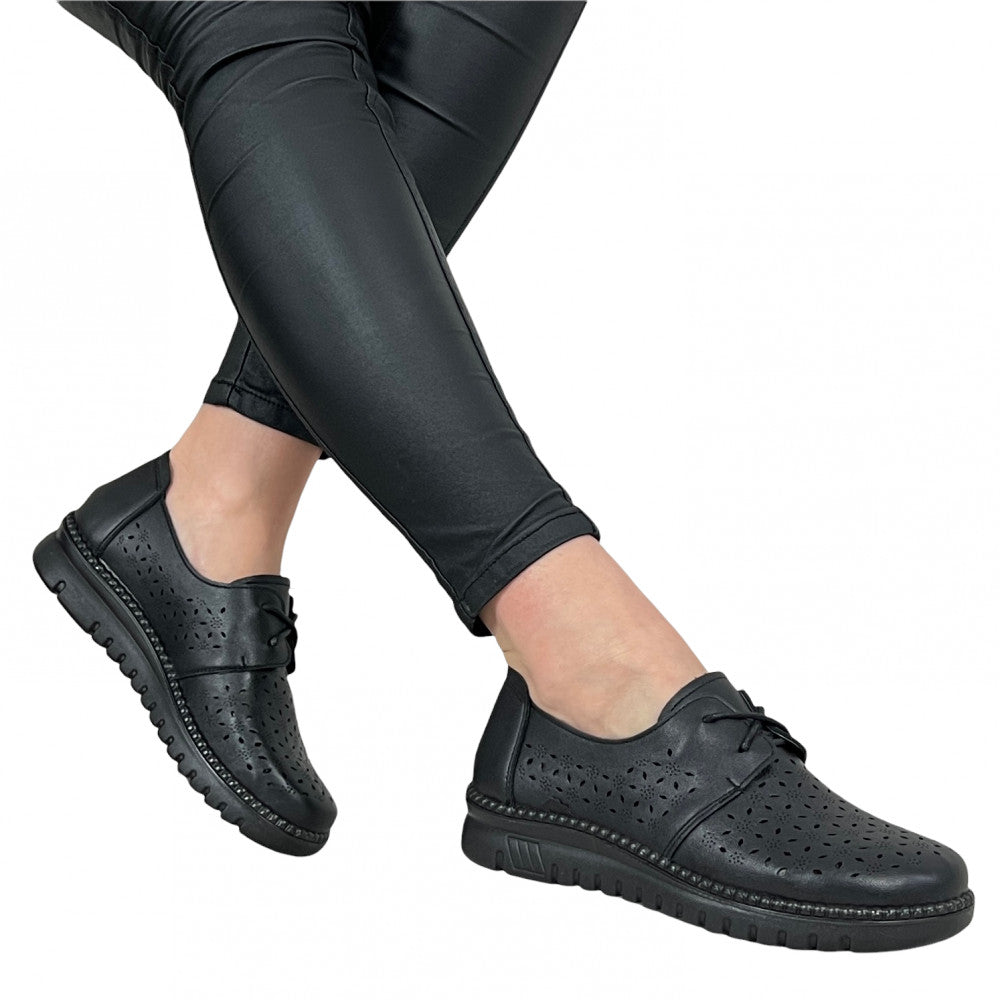 Pantofi Casual Eliodora Negru