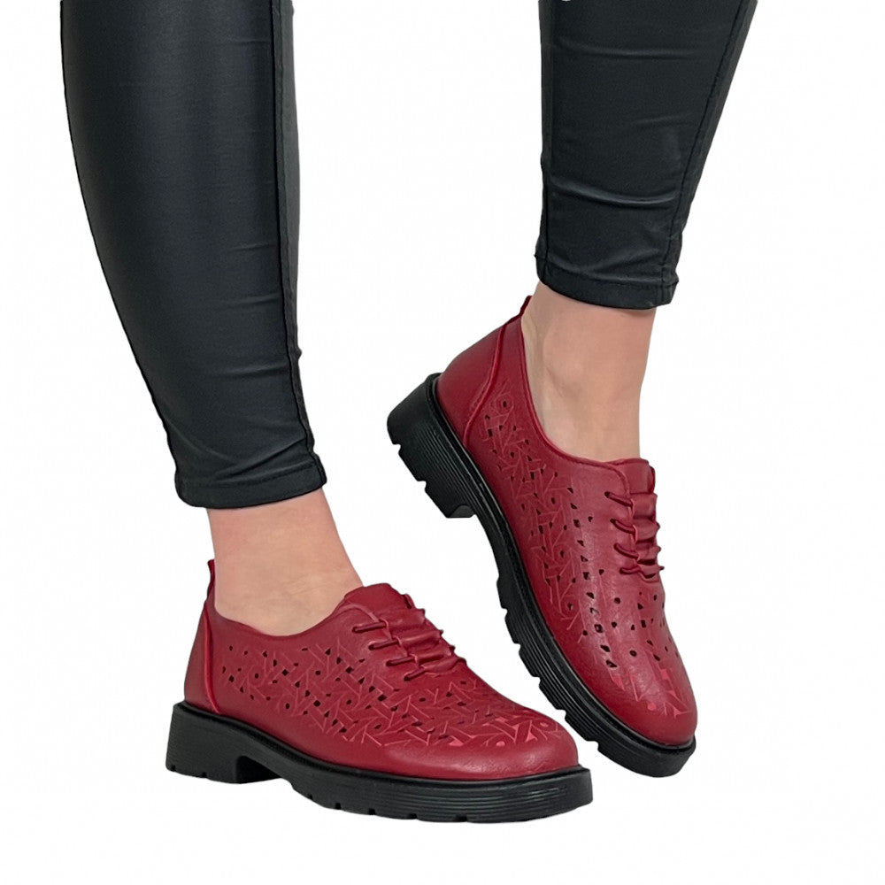 Pantofi Casual Emiliana Rosu