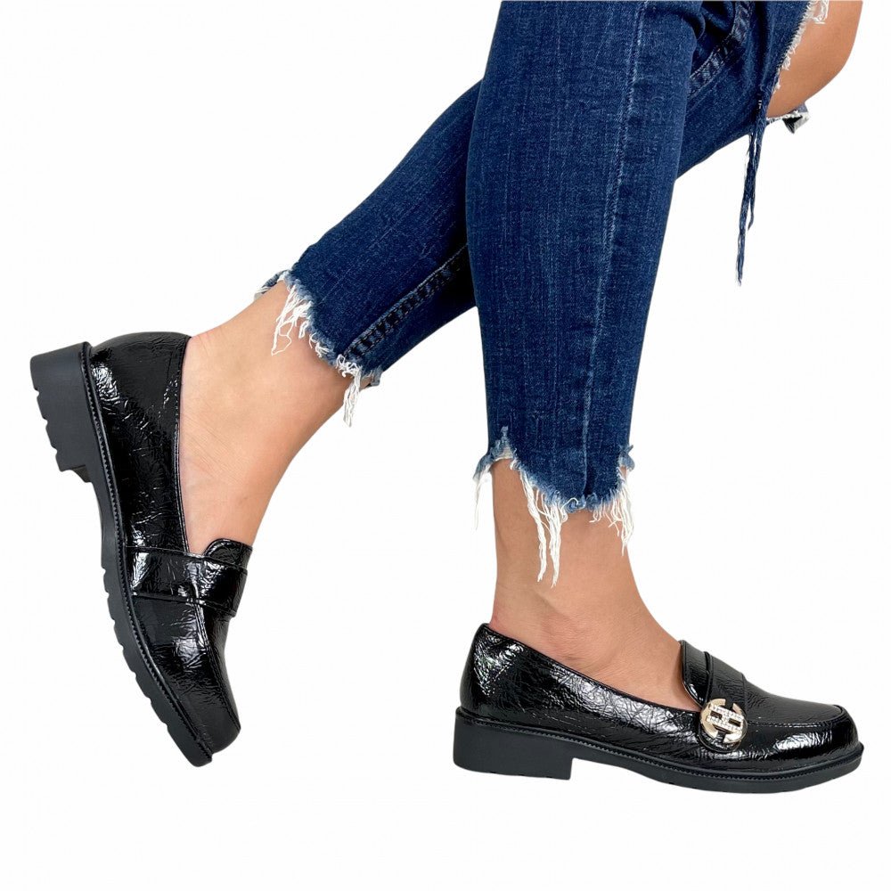 Pantofi Casual Erini Negru - BristoGool