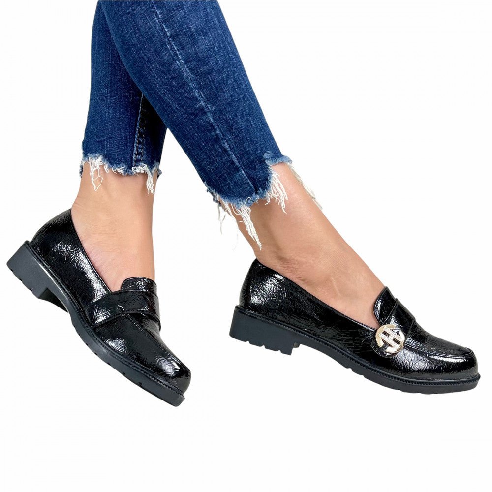 Pantofi Casual Erini Negru - BristoGool