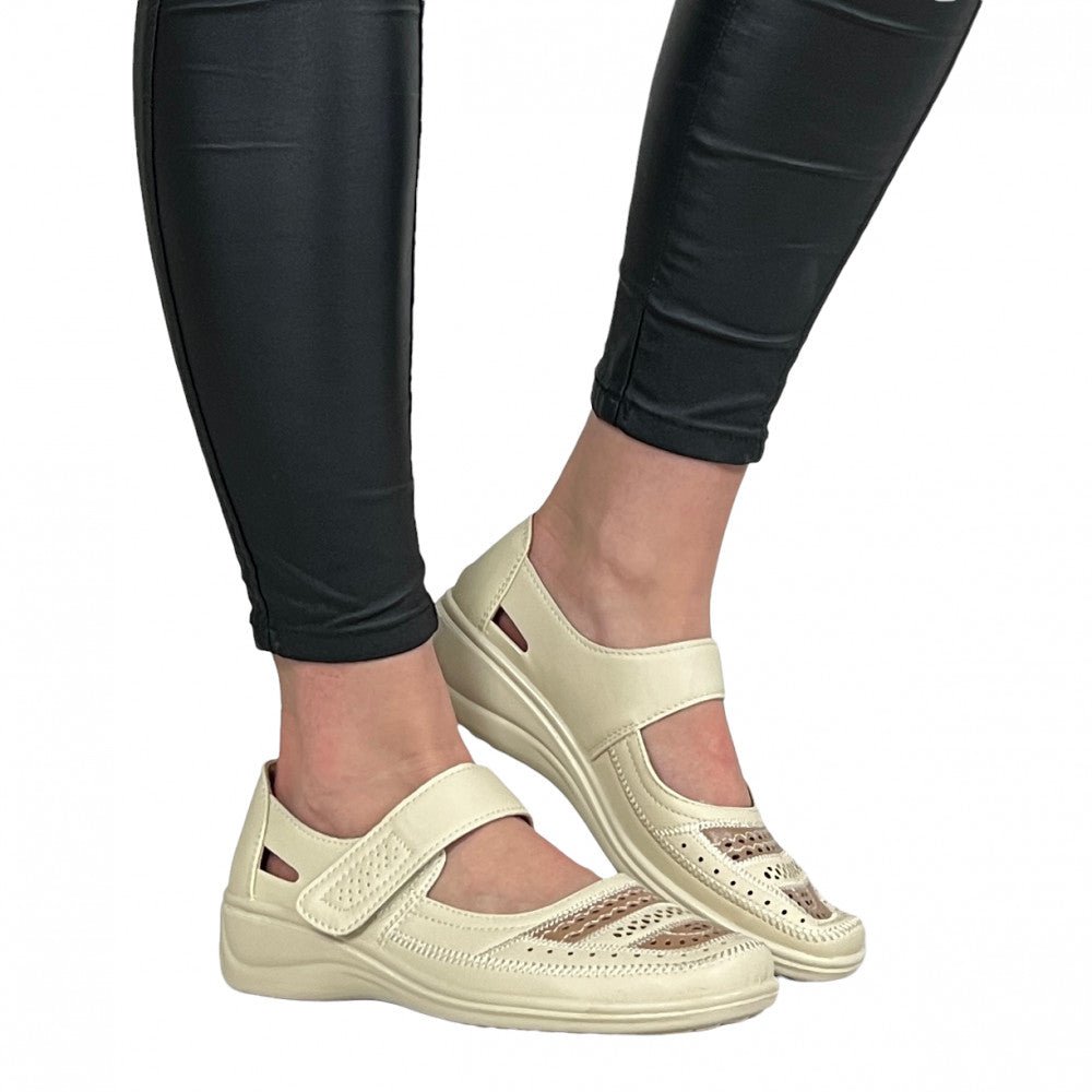 Pantofi Casual Fabios Bej - BristoGool