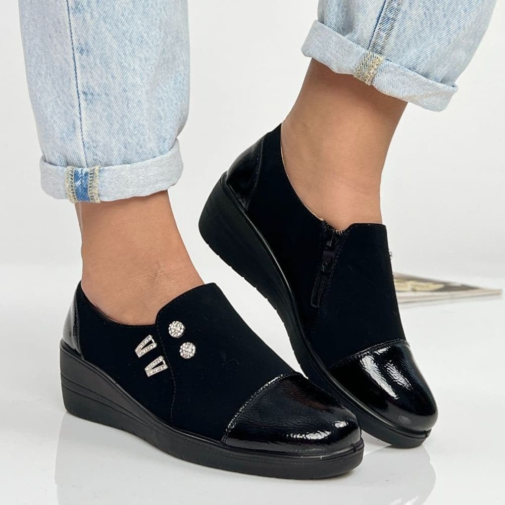 Pantofi Casual Faviana 1 Negru - BristoGool