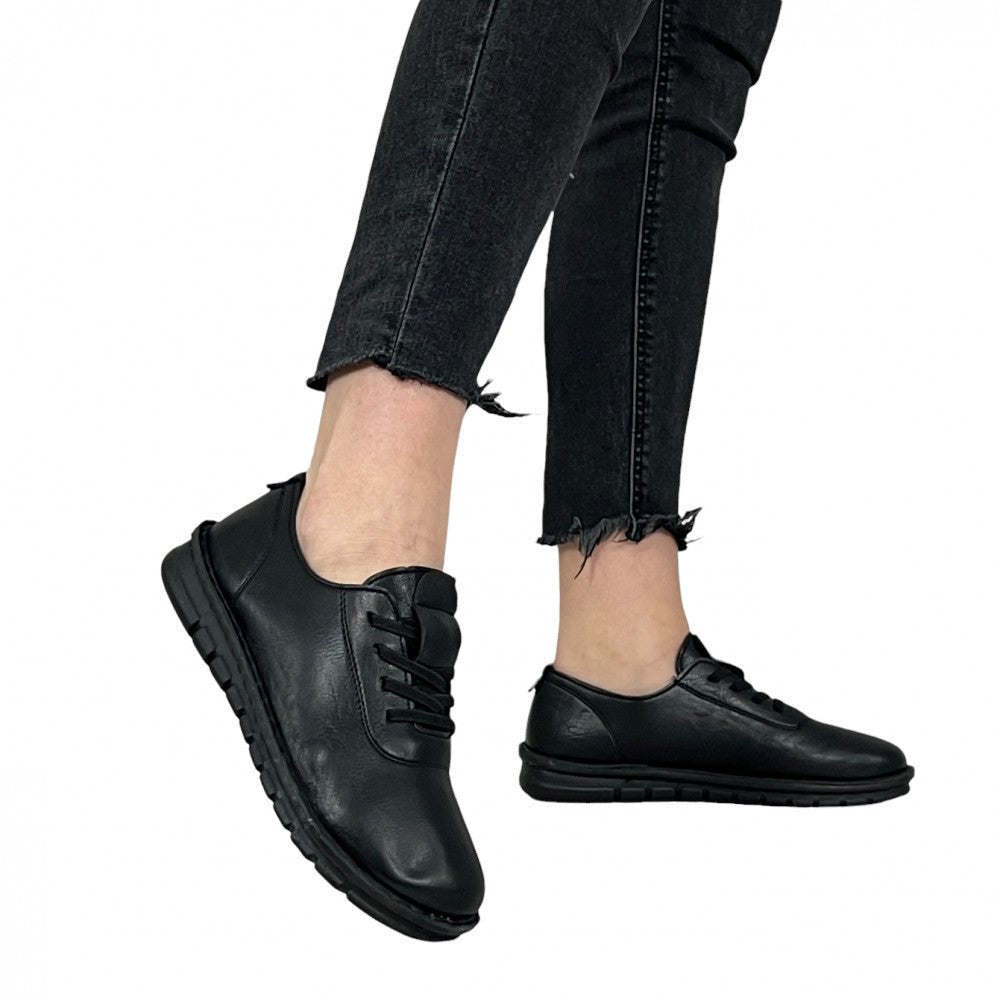 Pantofi Casual Ilona Negru - BristoGool