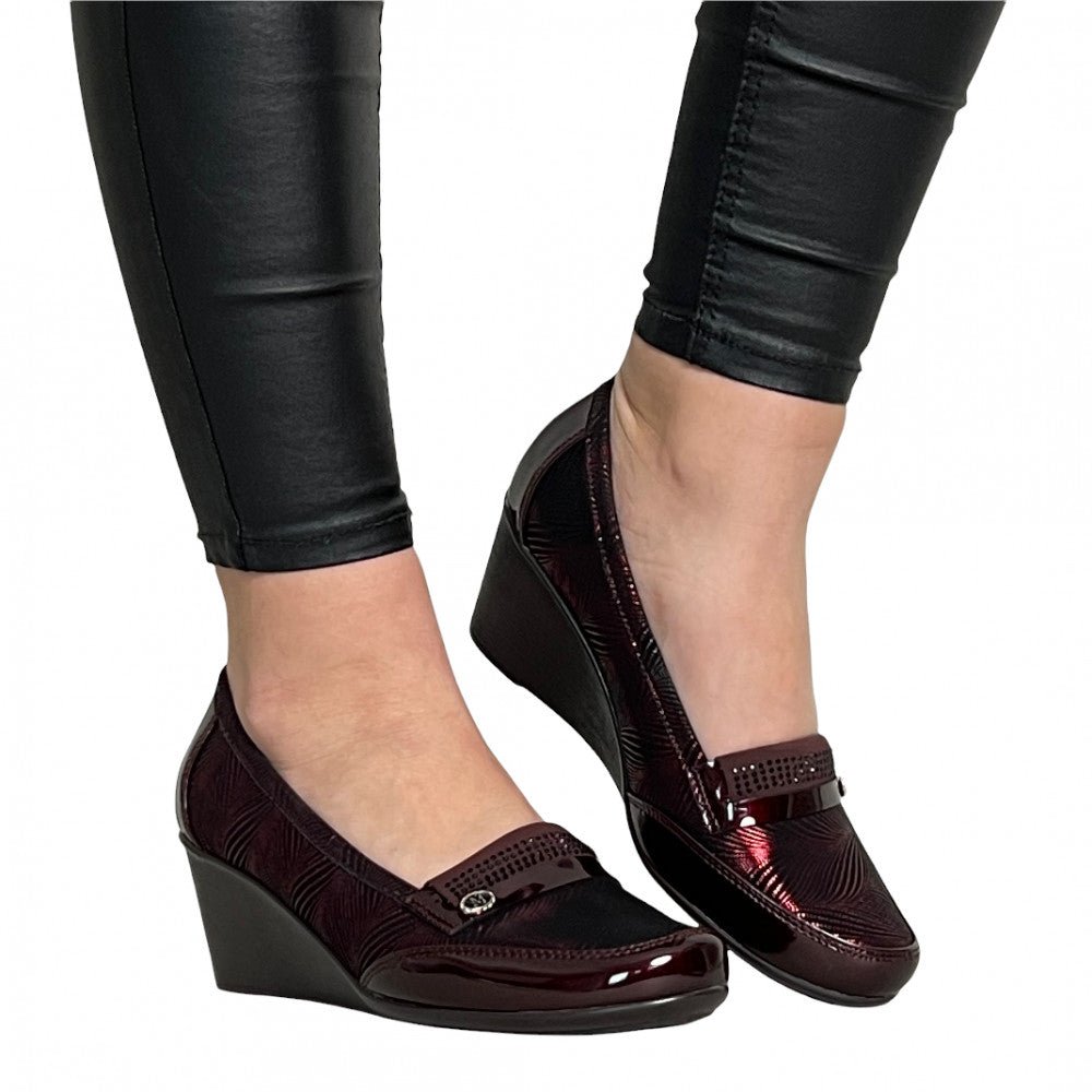 Pantofi Casual Irema Visiniu - BristoGool