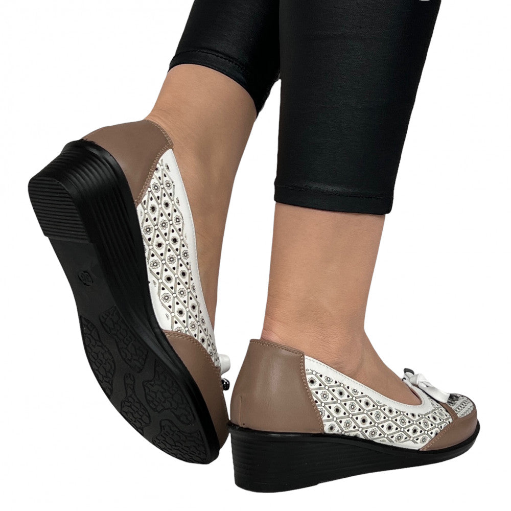 Pantofi Casual Larisa Alb