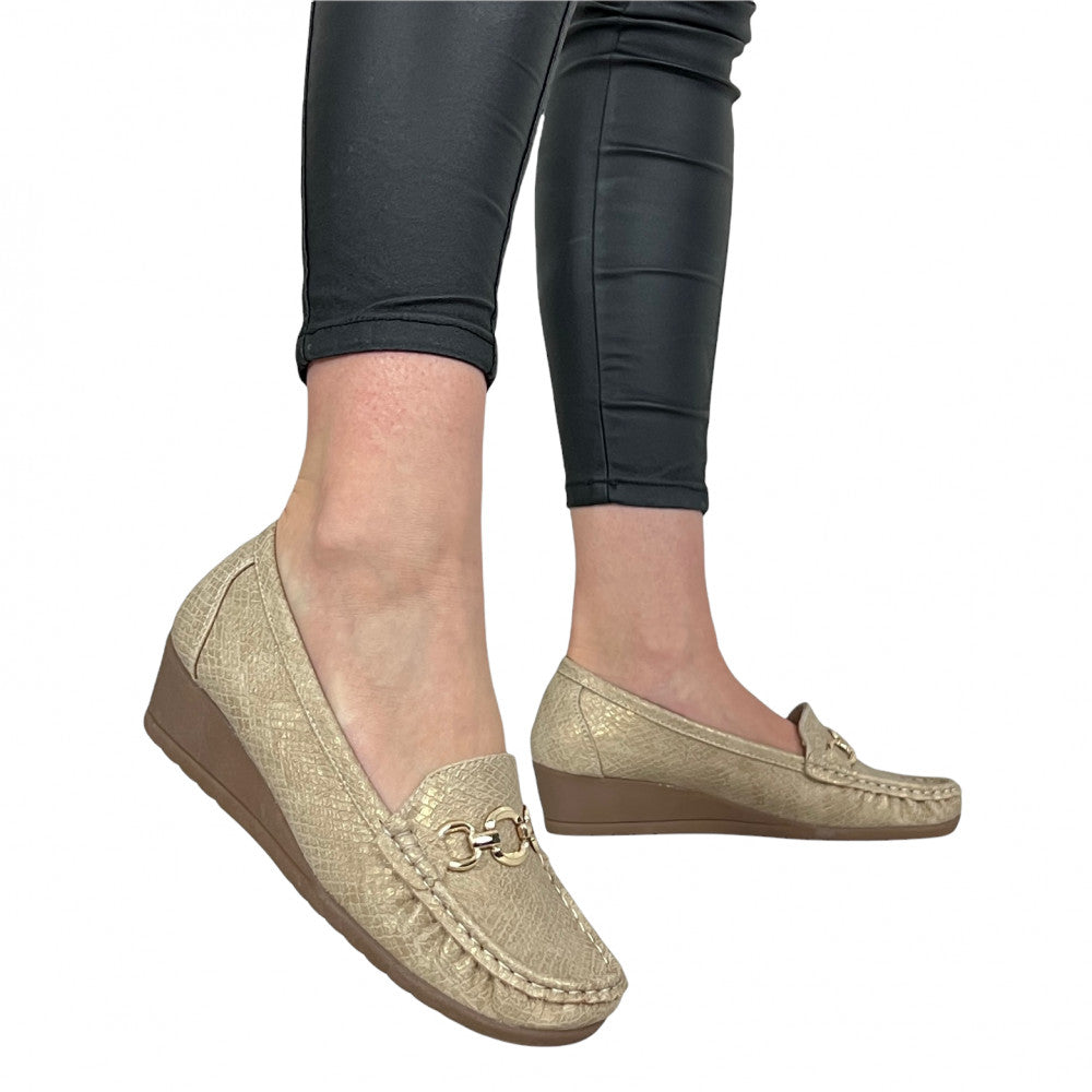 Pantofi Casual Leda Bej