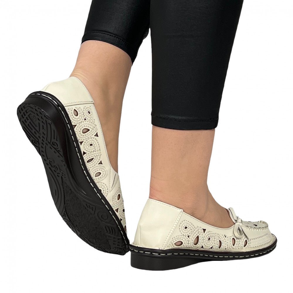 Pantofi Casual Lorena Bej - BristoGool