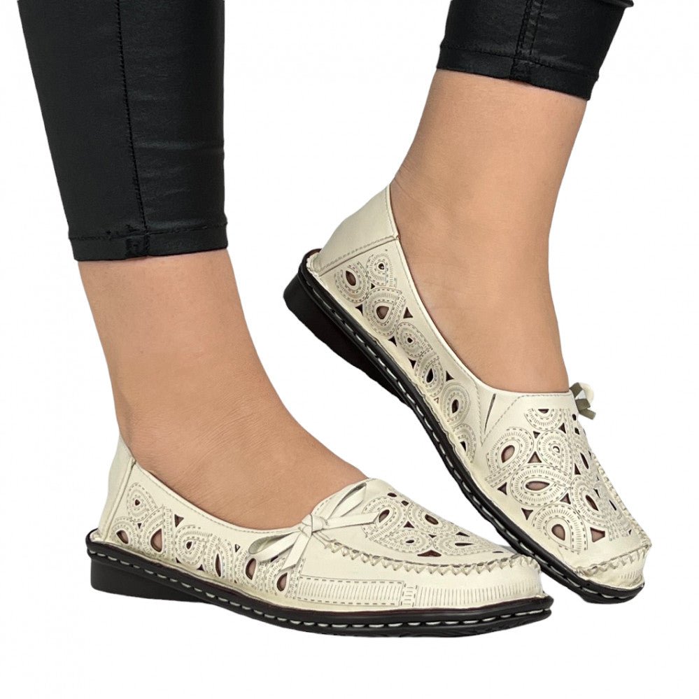 Pantofi Casual Lorena Bej - BristoGool