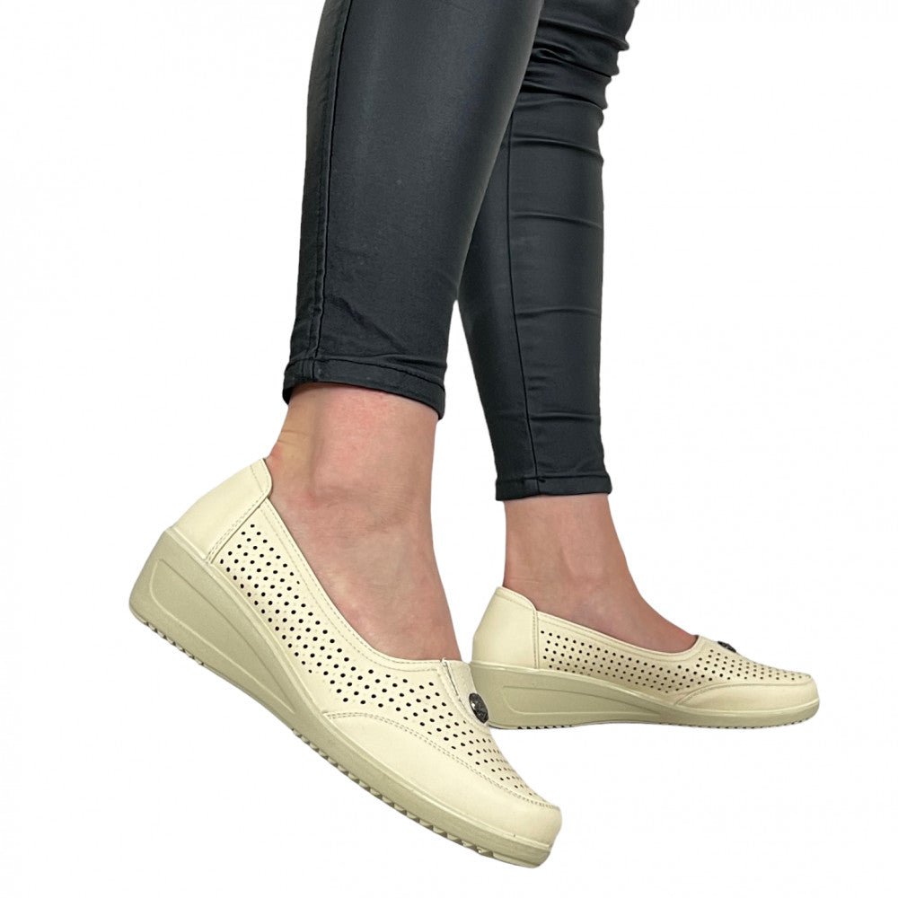 Pantofi Casual Nomada Bej - BristoGool