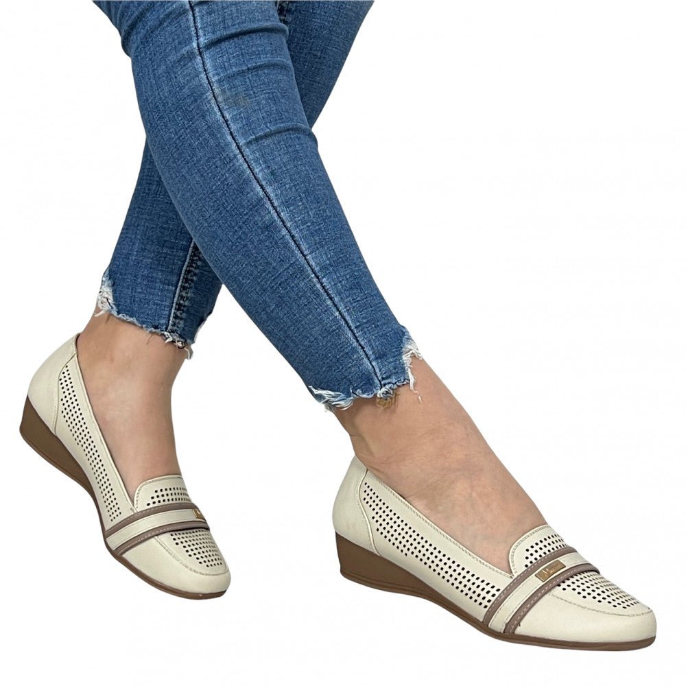 Pantofi Casual Nosa Bej - BristoGool