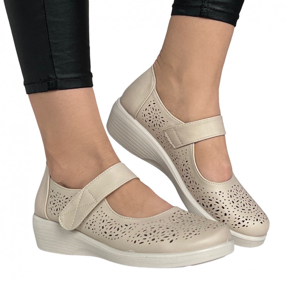 Pantofi Casual Peja Bej - BristoGool