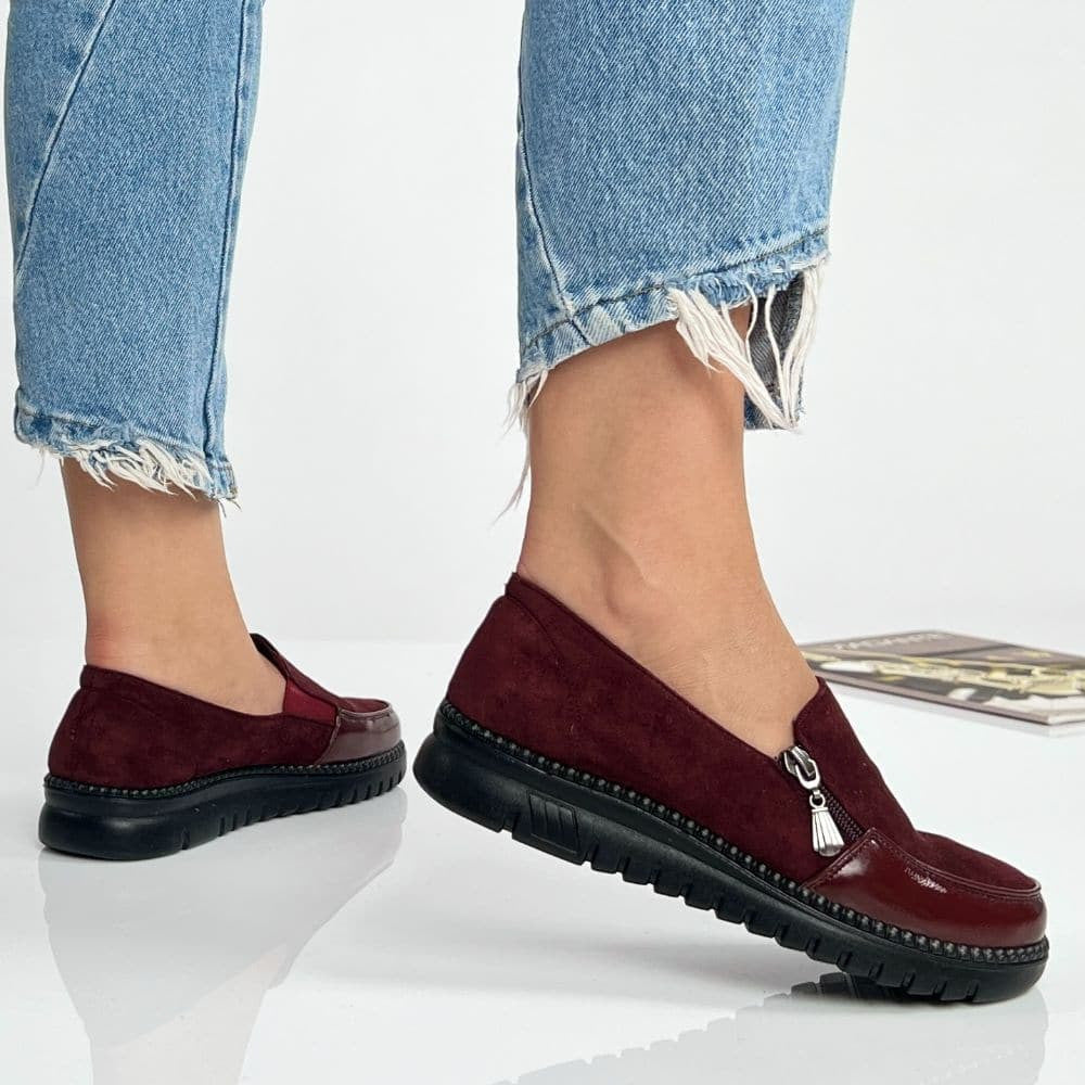 Pantofi Casual Retima Visiniu