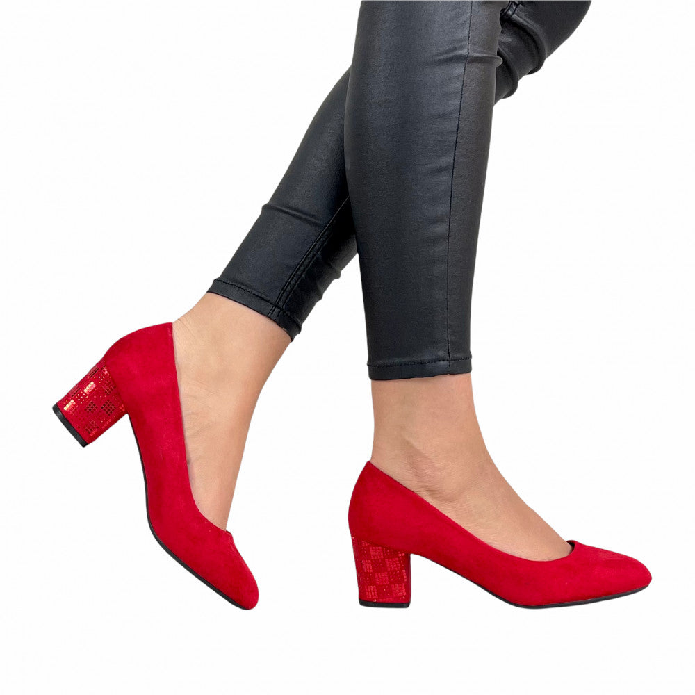 Pantofi Casual Rosa Rosu