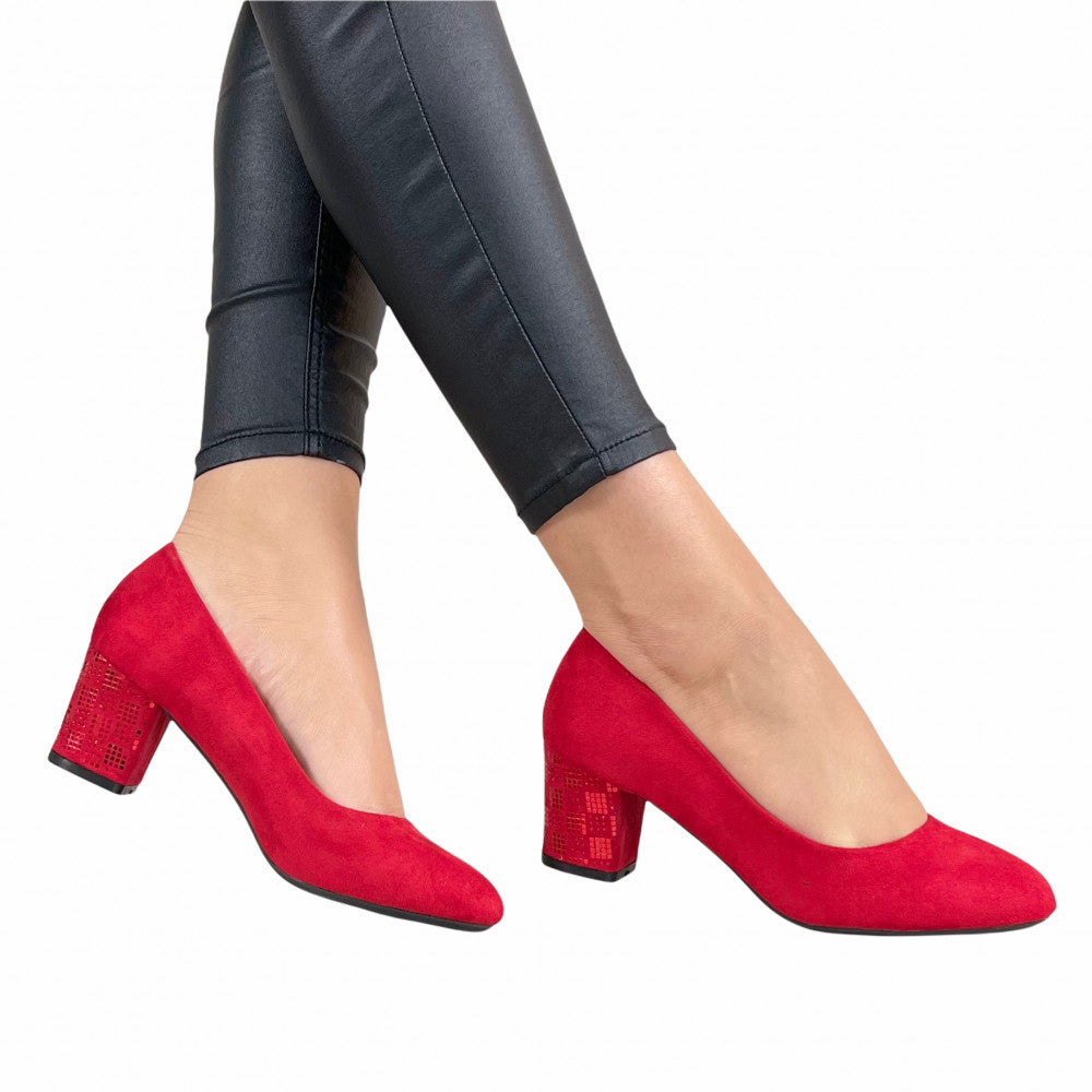 Pantofi Casual Rosa Rosu