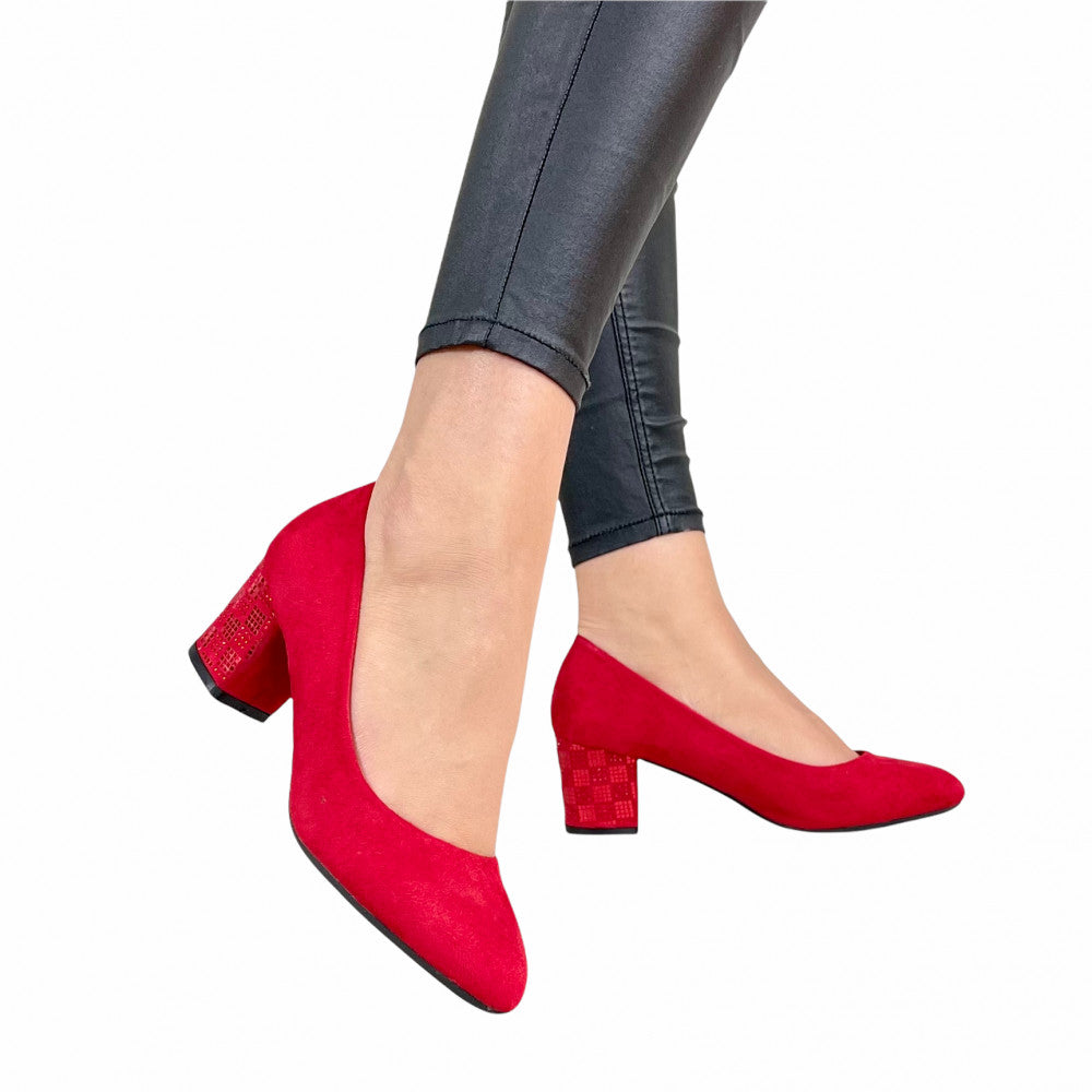 Pantofi Casual Rosa Rosu
