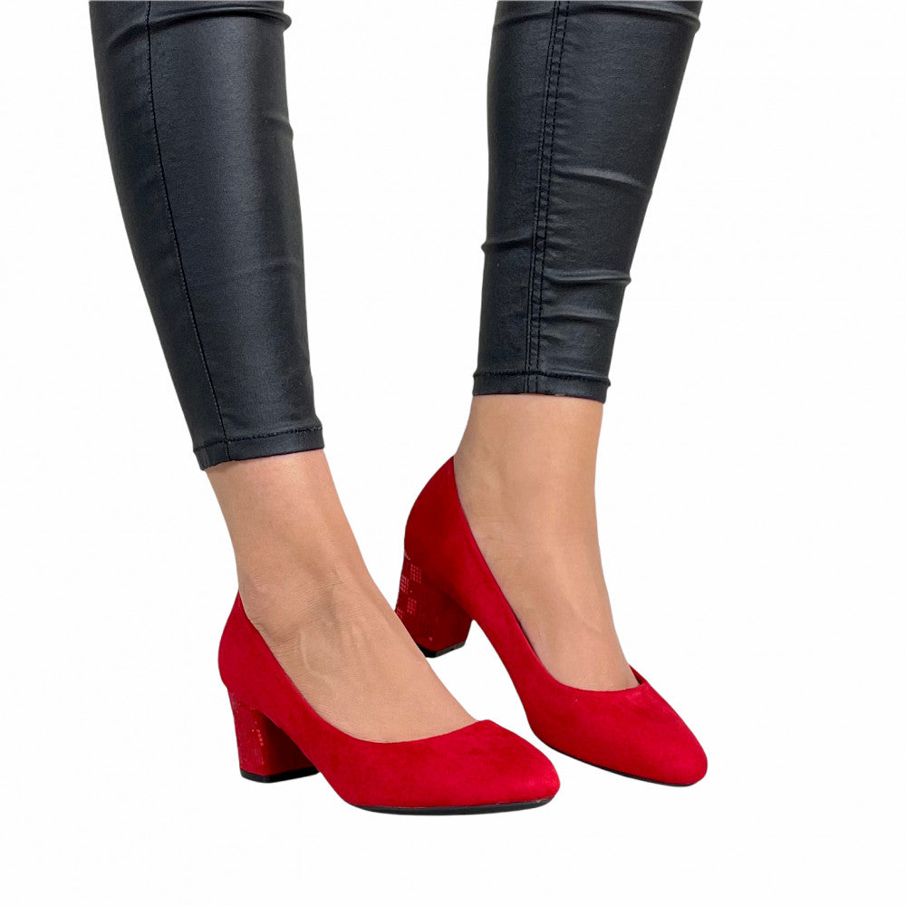 Pantofi Casual Rosa Rosu