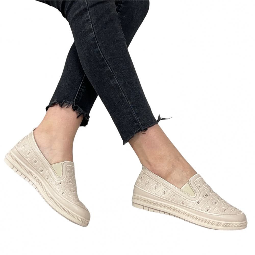 Pantofi Casual Simina Bej - BristoGool