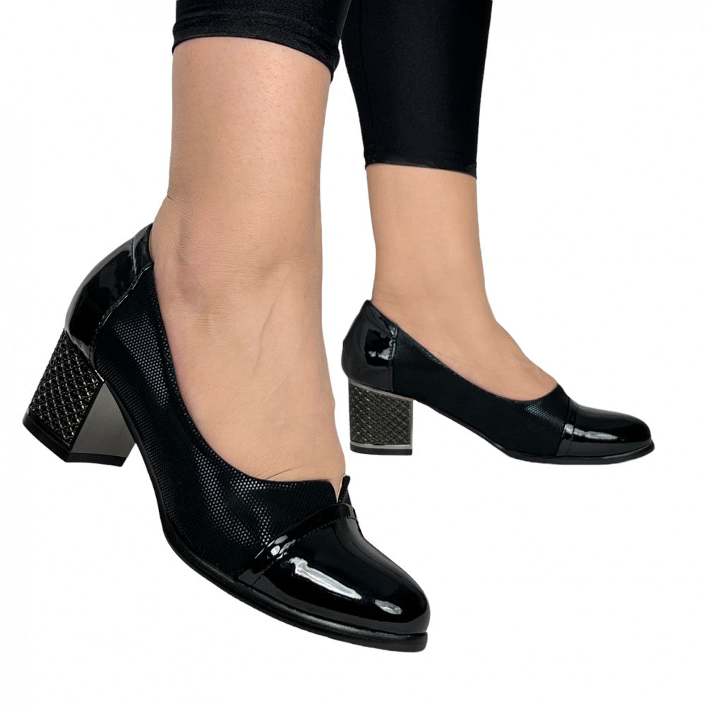 Pantofi Cu Toc Belinda 4 Negru