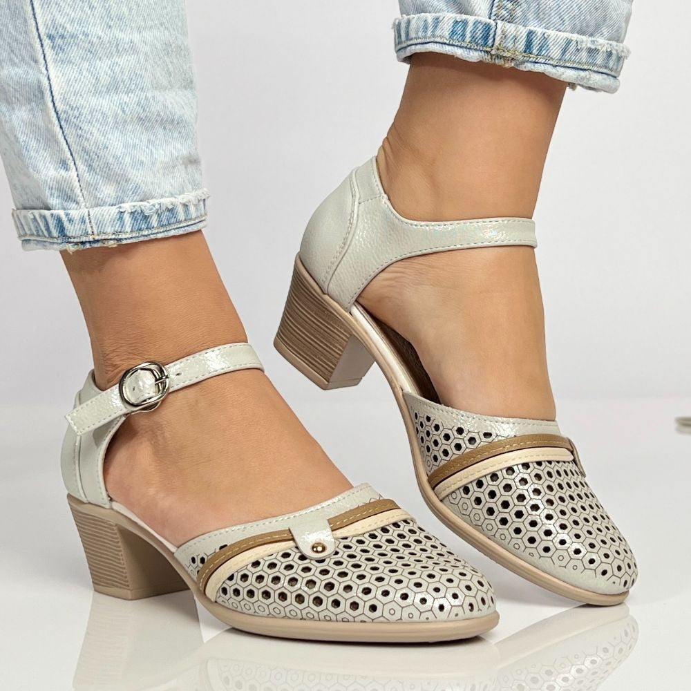 Pantofi cu toc Ingrid Gri