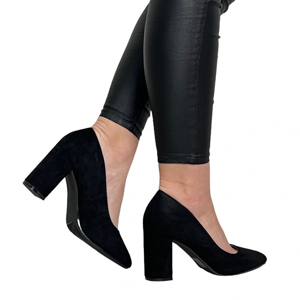 Pantofi Cu Toc Mariza Negru