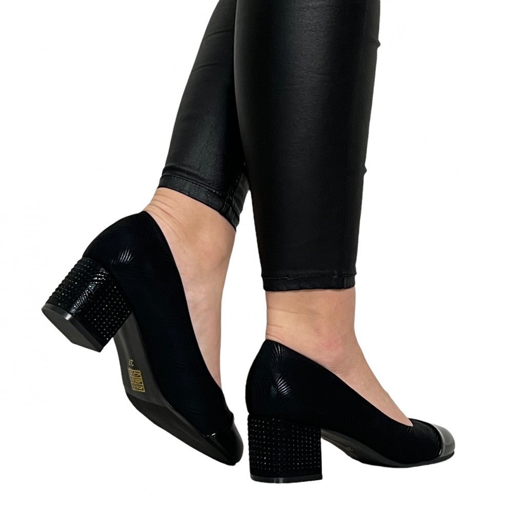 Pantofi Cu Toc Nadisa 2 Negru - BristoGool