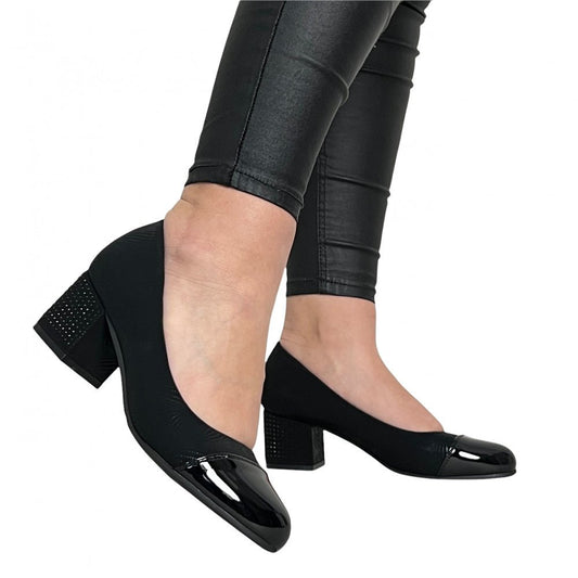 Pantofi Cu Toc Nadisa 2 Negru - BristoGool