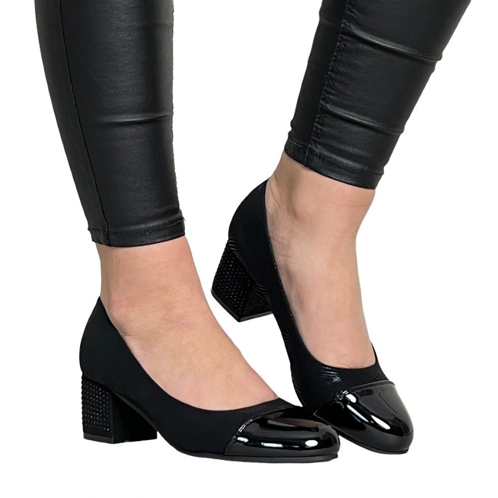 Pantofi Cu Toc Nadisa 2 Negru - BristoGool