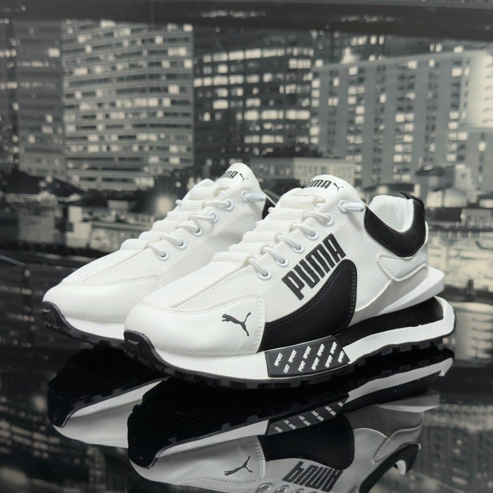 Pantofi Sport Barbati Alb Negru Cod BR 1010 - BristoGool