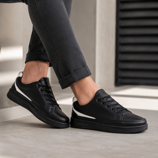 Pantofi Sport Manti Negru - Alb - BristoGool