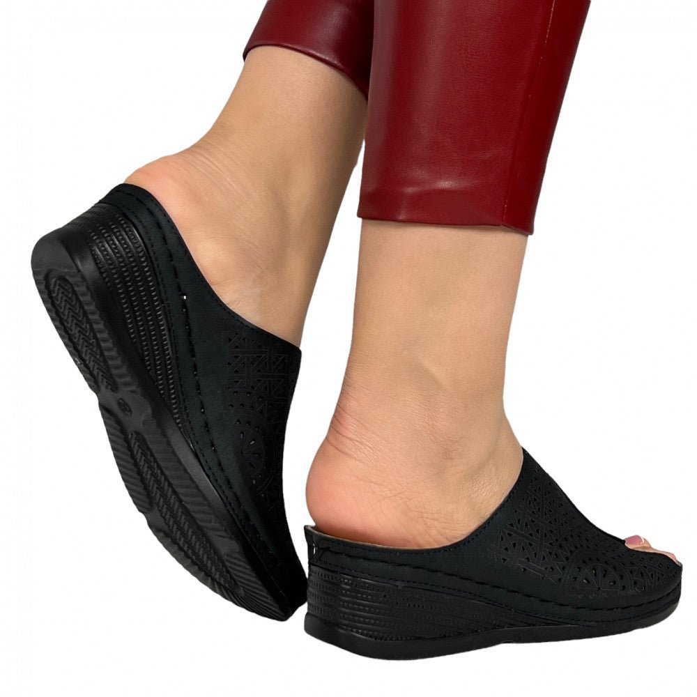 Papuci Visera Negru - BristoGool