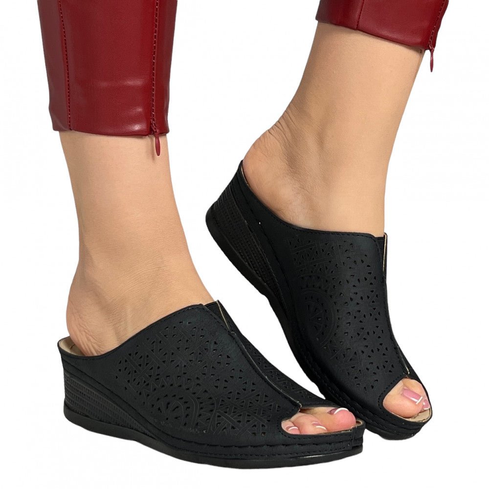 Papuci Visera Negru - BristoGool