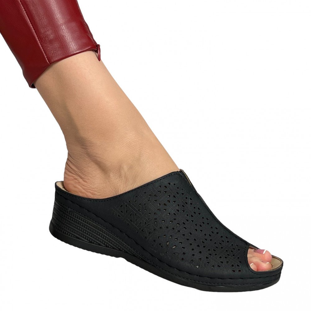 Papuci Visera Negru - BristoGool